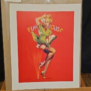 Vintage Pin-Up Style Fun House Art Print - Elvgren